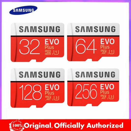 SAMSUNG EVO+ Memory Cards 64GB EVO plus U3 128GB 256GB Class10 Micro SD Card 32GB 16G microSD UHS-I TF Card