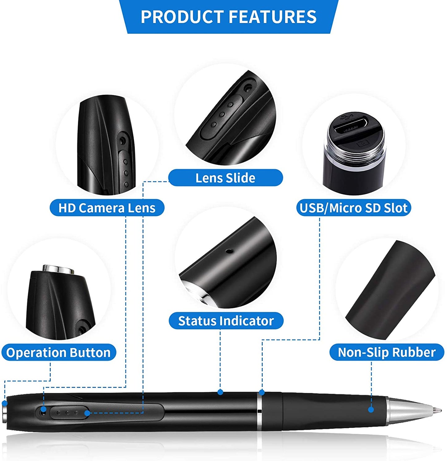 Mini SPY Camera Pen 1080P