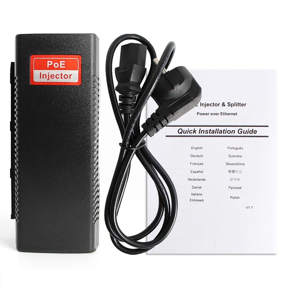 POE Injector 1000Mbps Gigabit 90W High Power