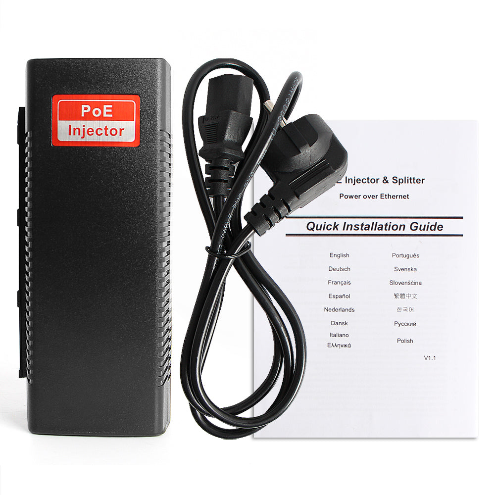 POE Injector 1000Mbps Gigabit 90W High Power