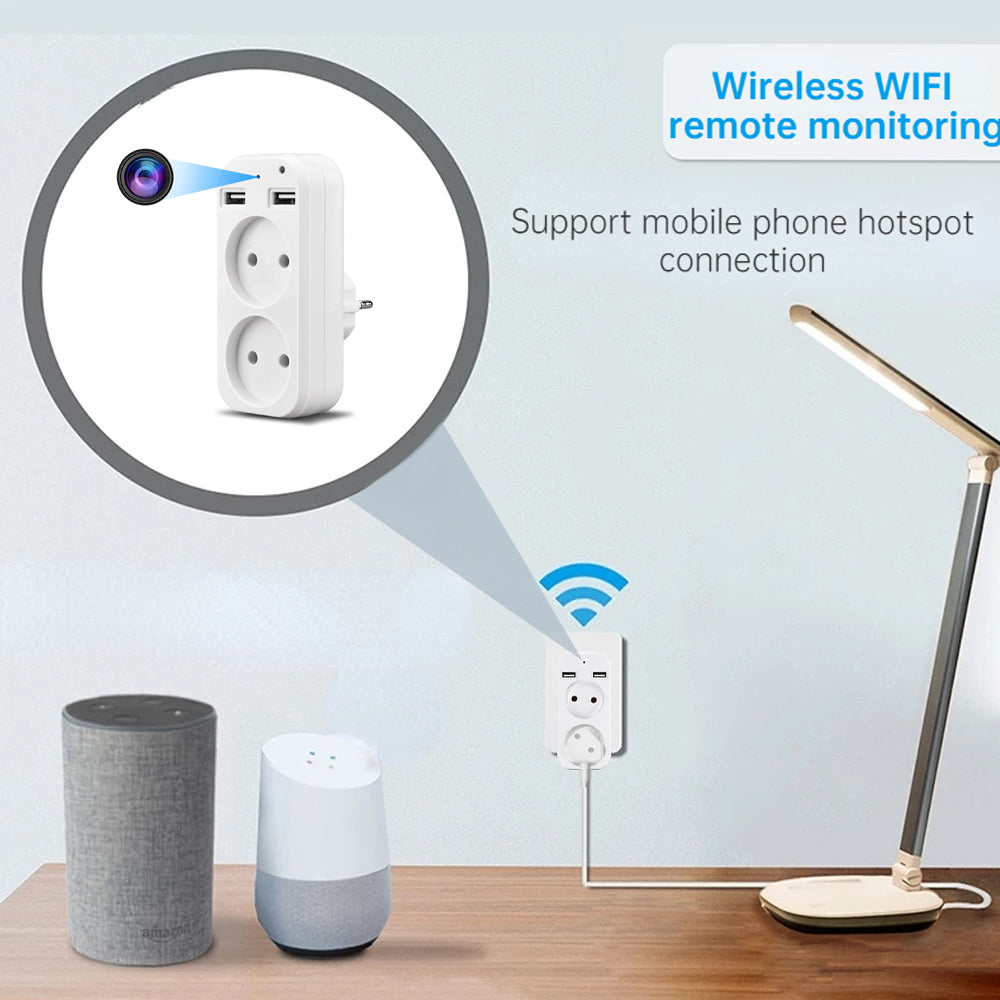 Spy Wifi Mini Socket Camera Camouflaged
