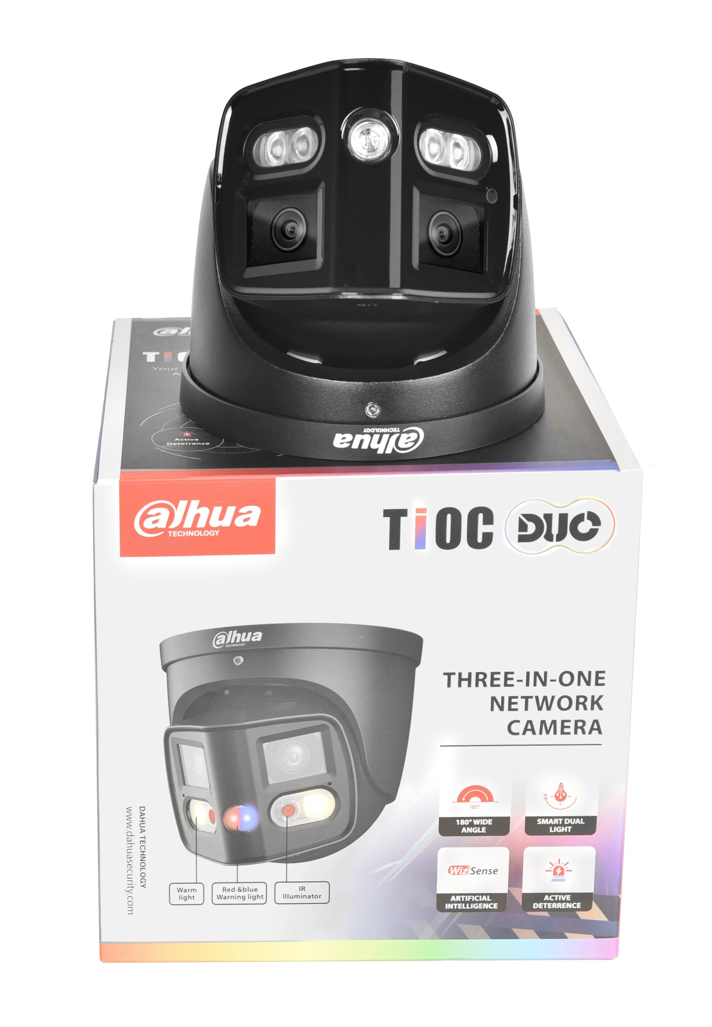 Dahua Original 2x4MP TiOC Duo Splicing Fixed-focal WizSense 8MP IPC-PDW3849-A180-AS-PV