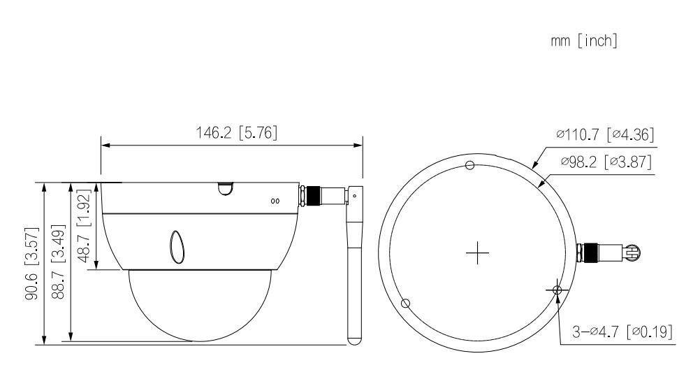 Dahua 4MP WIFI IP Camera IR30M IP67 built-in SD Card slot