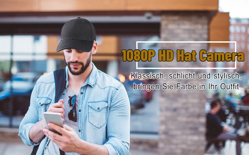 Mini cap Hat Camera 1080P HD WiFi Remote View Motion Detection Recorder