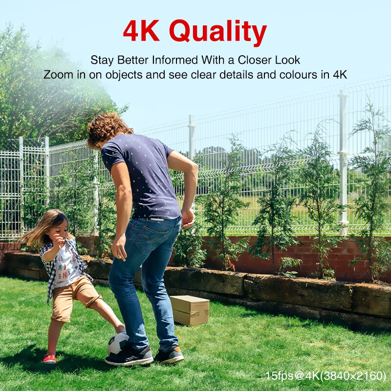 8MP Full Color POE Eyeball WizSense IP Camera