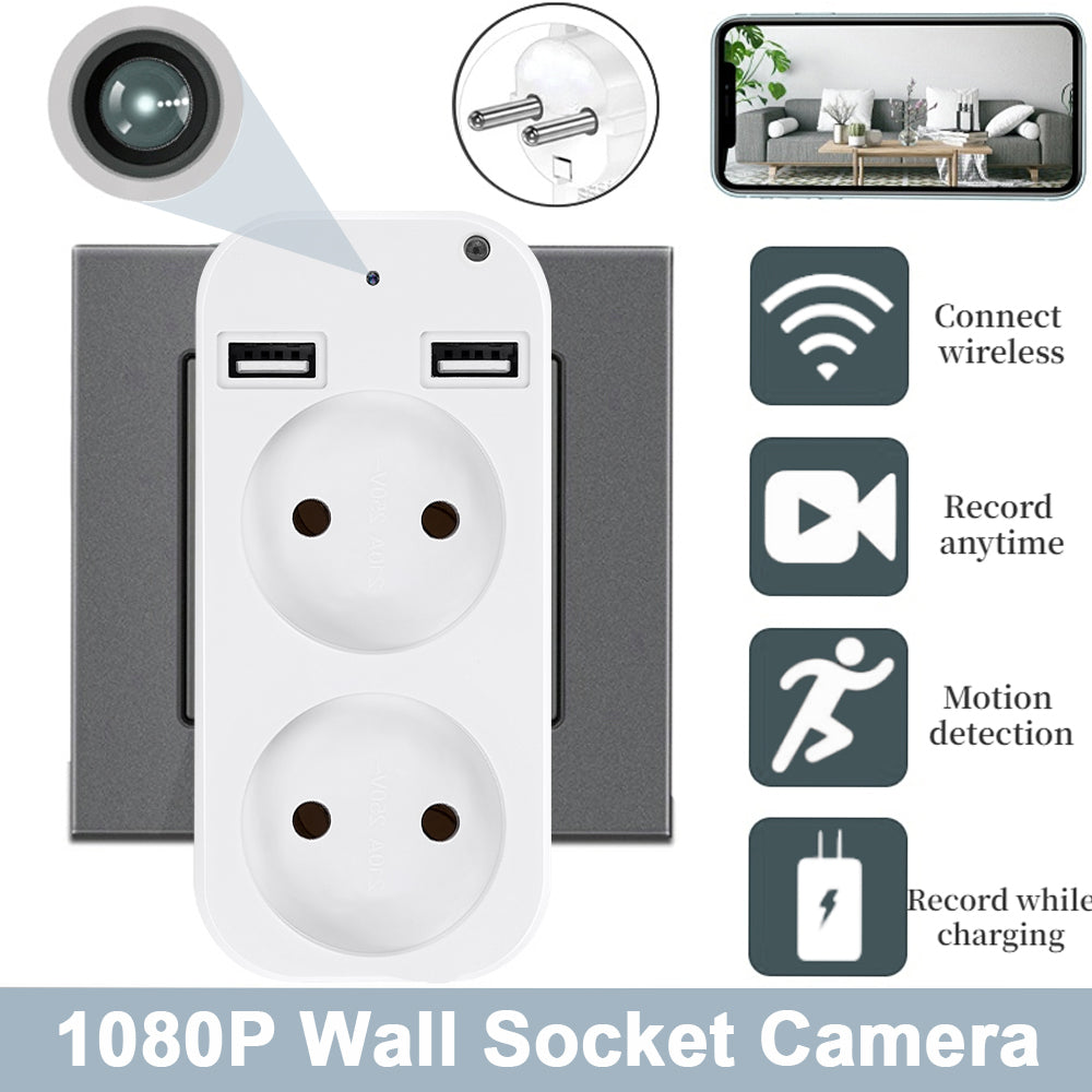 Spy Wifi Mini Socket Camera Camouflaged