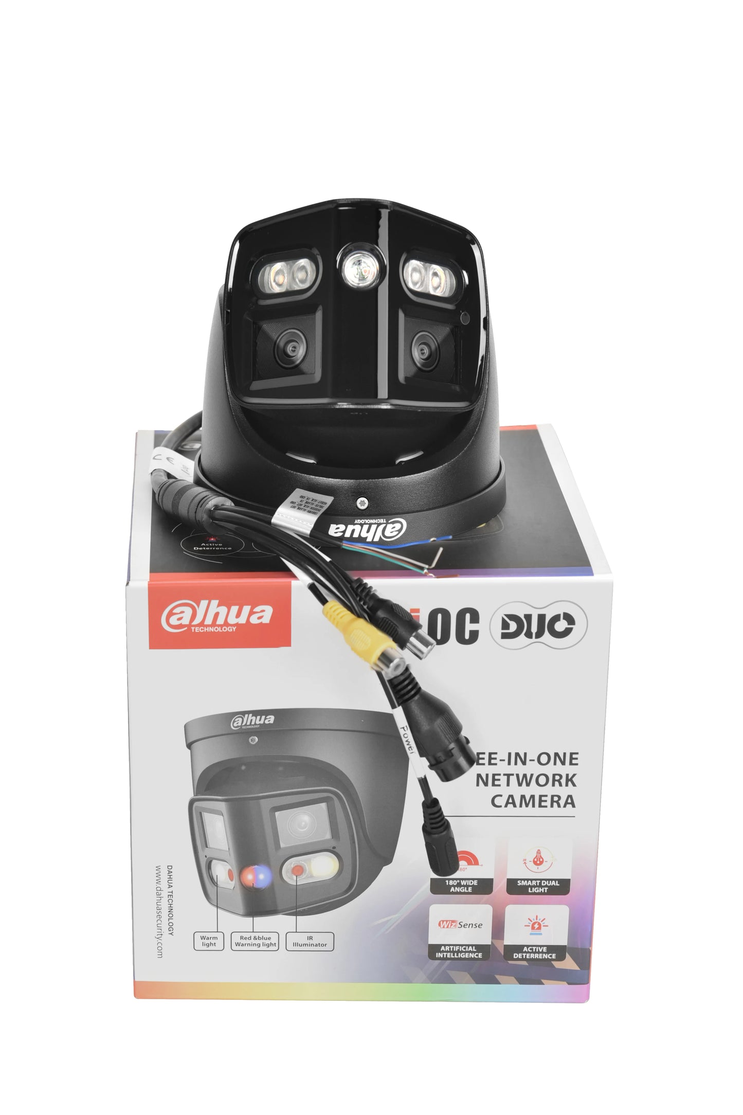 Dahua Original 2x4MP TiOC Duo Splicing Fixed-focal WizSense 8MP IPC-PDW3849-A180-AS-PV