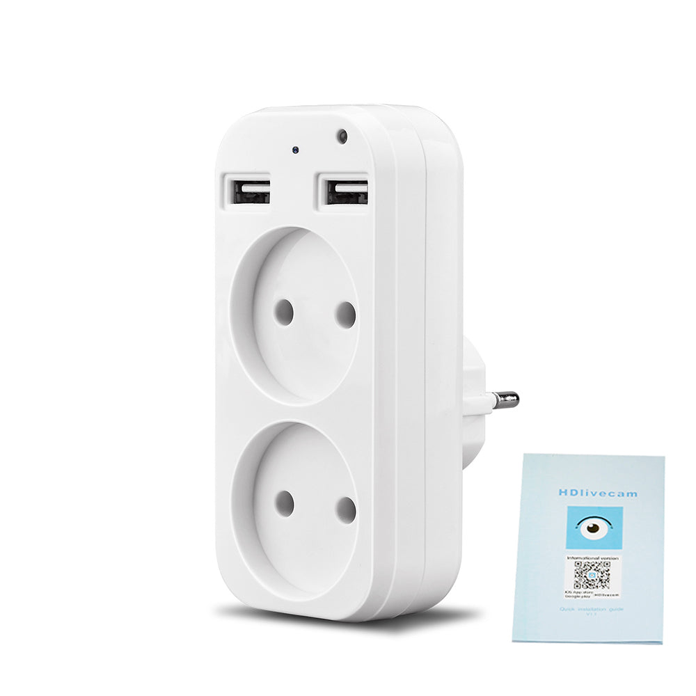 Spy Wifi Mini Socket Camera Camouflaged