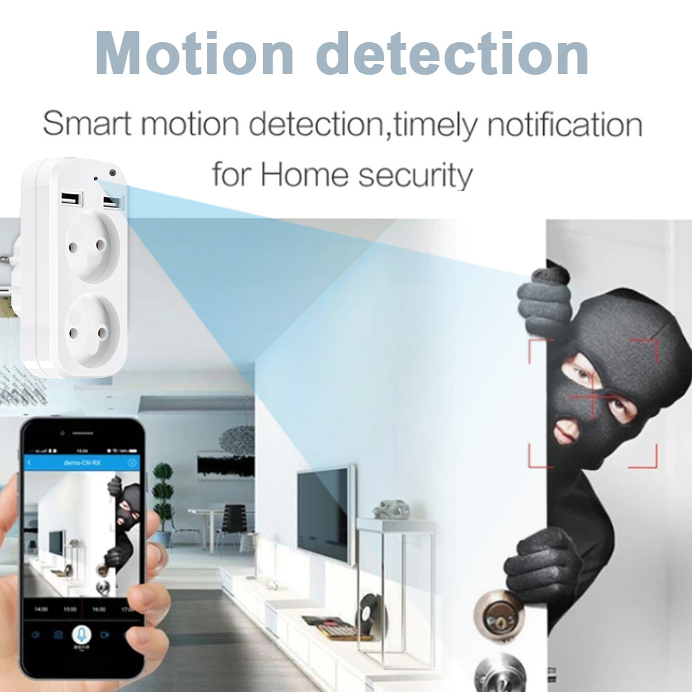 Spy Wifi Mini Socket Camera Camouflaged