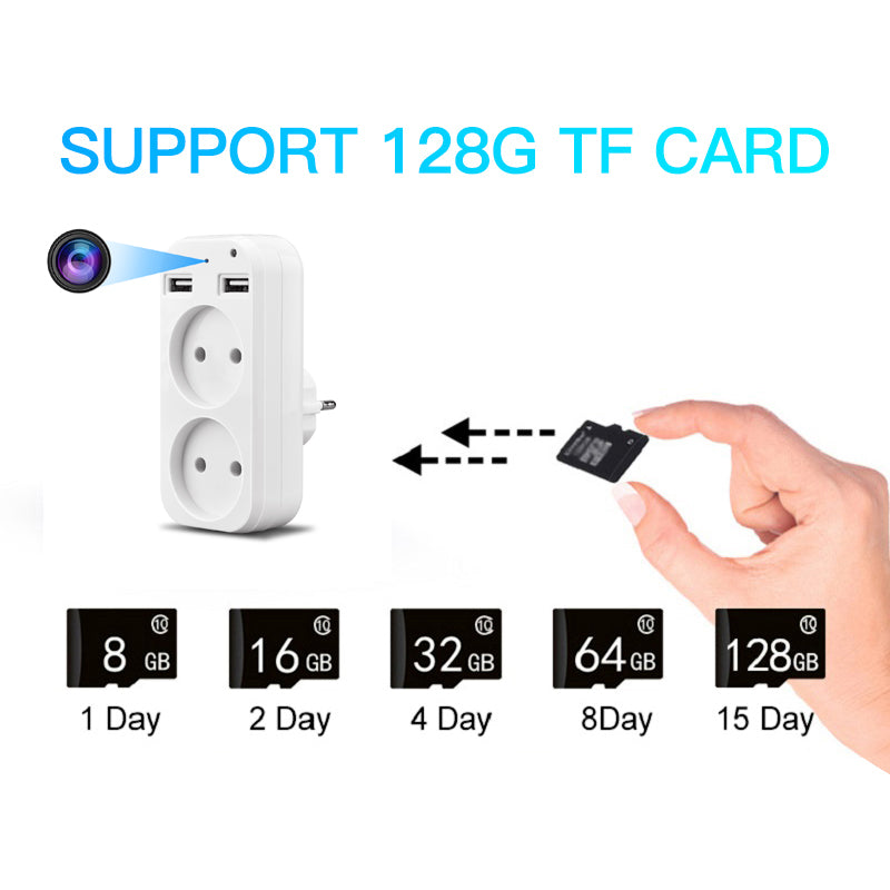 Spy Wifi Mini Socket Camera Camouflaged