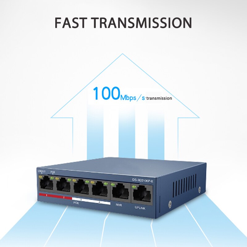 Hik POE Switch DS-3E0106P-E(4POE+2CH) and DS-3E0110SP-E (8POE+2CH) 100Mbps