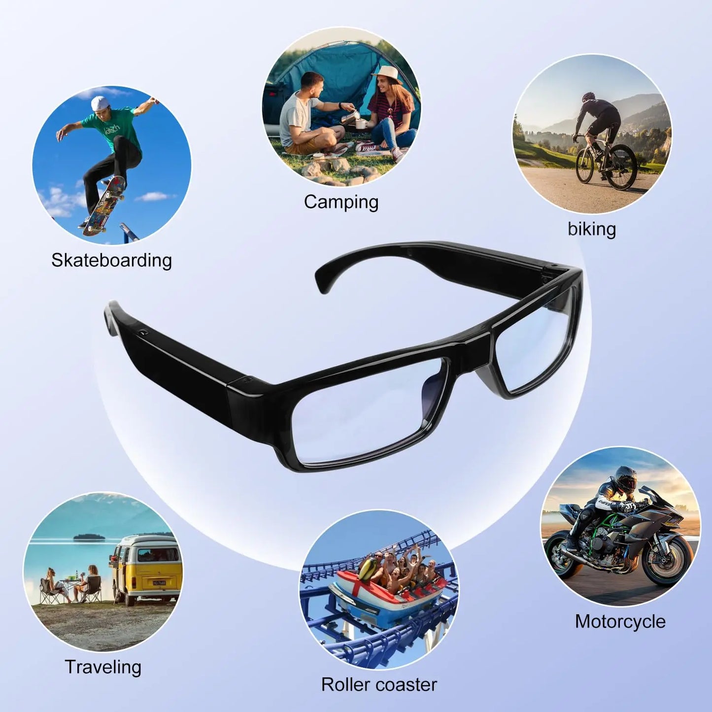 1080P HD Wearable Glasses – Perfect for Outdoor Adventures!