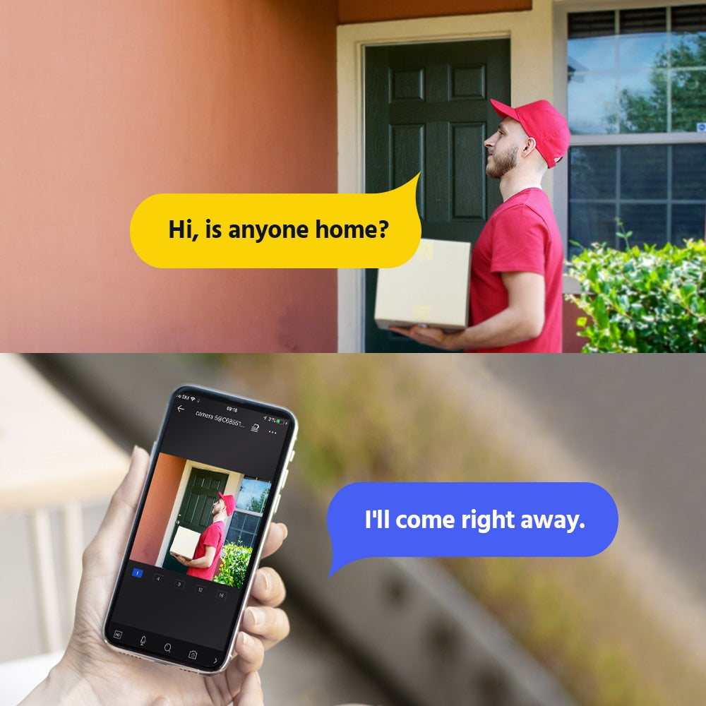 4K Duo Dual Lens Outdoor Security Camera POE Full Color Night Vision