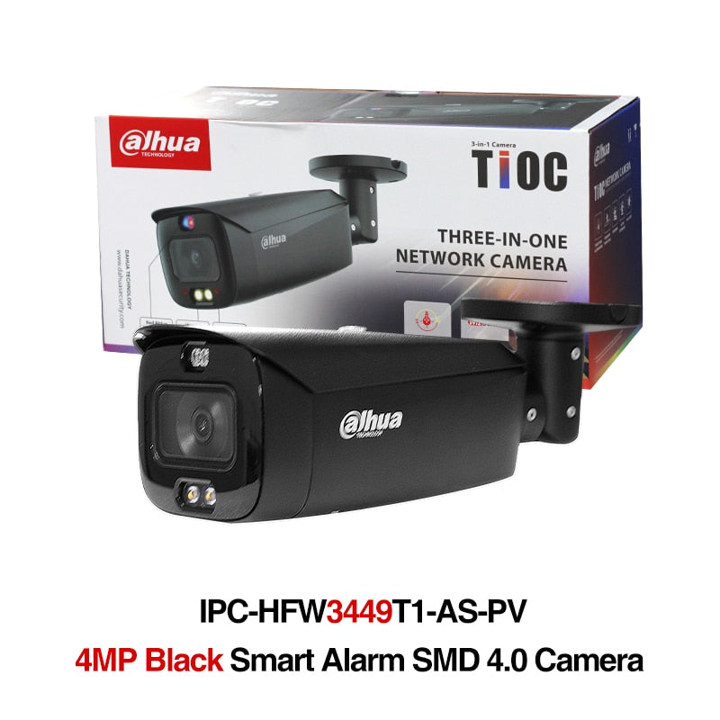 Dahua WizSense 4MP/8MP 4K Bullet Camera Sound and Light Alarm