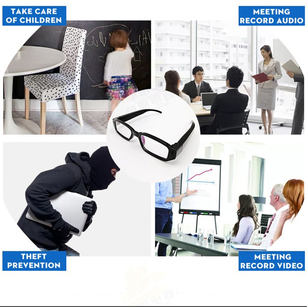 Spy Mini Glasses Camera HD 1080P Portable Video Recording