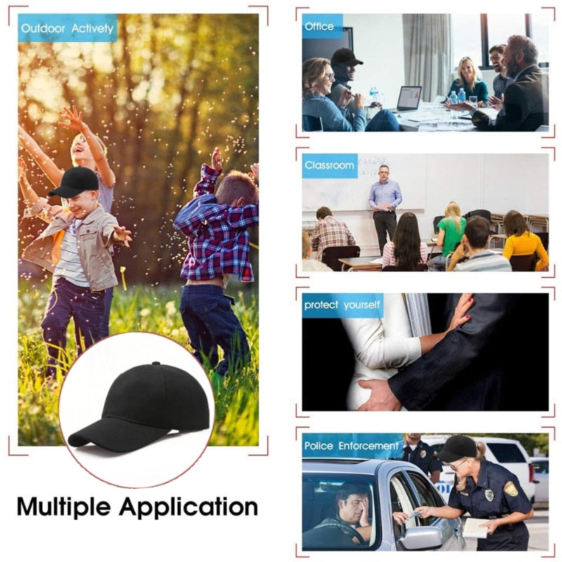 Mini cap Hat Camera 1080P HD WiFi Remote View Motion Detection Recorder
