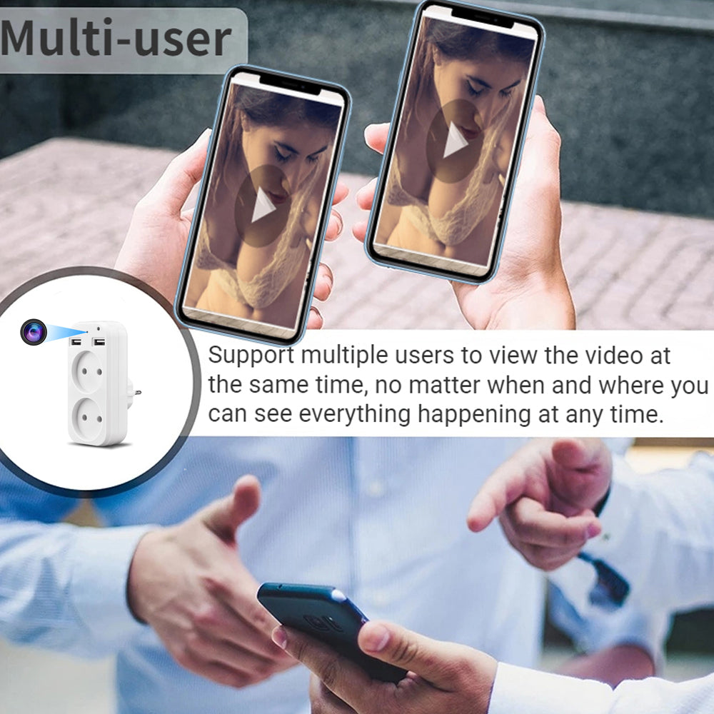 Spy Wifi Mini Socket Camera Camouflaged