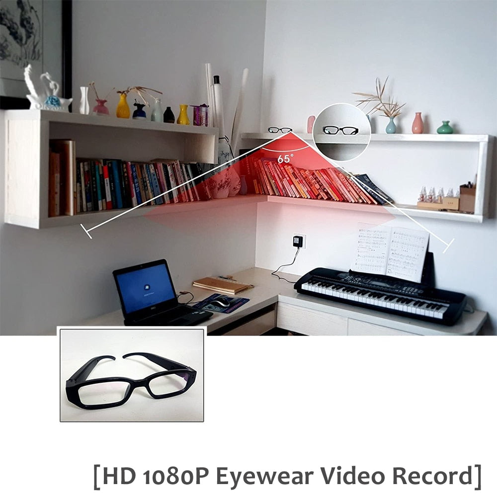 Spy Mini Glasses Camera HD 1080P Portable Video Recording
