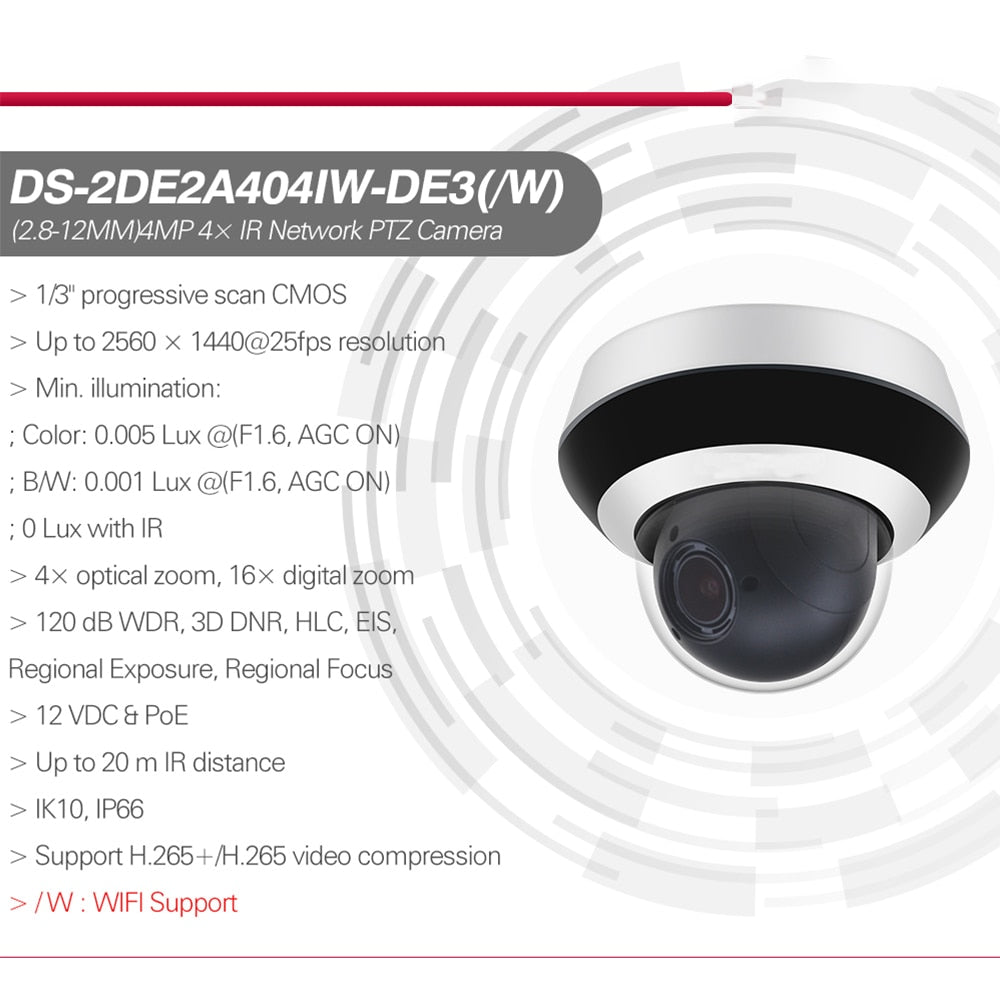 6MP PTZ Security IP Camera