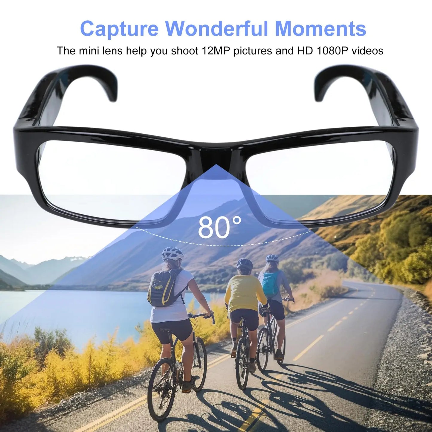 1080P HD Wearable Glasses – Perfect for Outdoor Adventures!