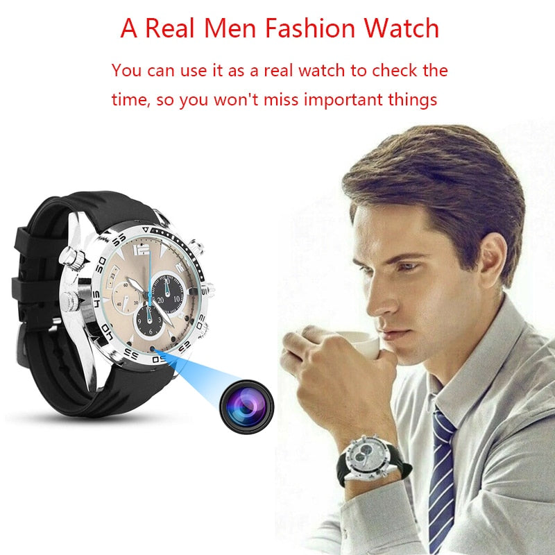 Watch Camera HD 1080P , Night Vision, Audio Recording