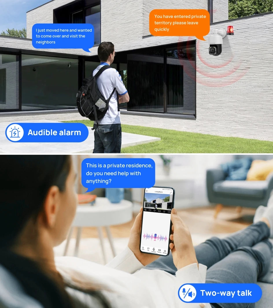 Hikvision Compatible Wiper 360° 4K 8MP PTZ 18X ZOOM IP Camera PoE 2-way Audio Human auto-tracking Plug&Play HIK NVR APP