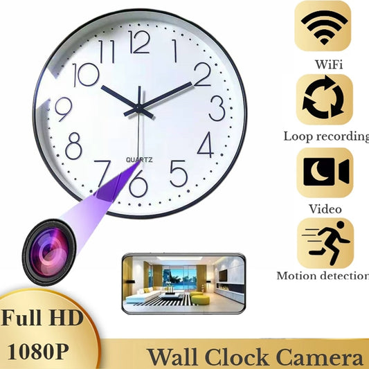 Wall Clock  spyCamera Wifi Remote Monitor Motion Detection